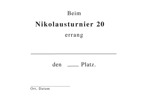 Nikolausturnier - zum Schlieen ins Bild klicken