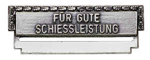 Bandspange - Fr gute Schiessleistung - zum Schlieen ins Bild klicken