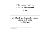 Aktive Dienstzeit