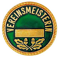 Vereinsmeisterin - mit Gravurfeld