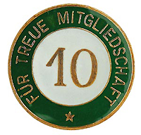 10 Fr Treue Mitgliedschaft