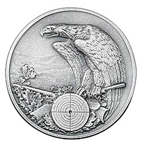 Schtzenscheibe mit Adler