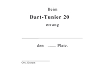 Dart-Turnier