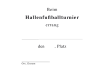 Hallenfuballturnier