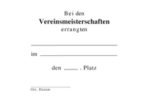 Vereinsmeisterschaften