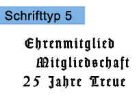 Schrifttyp 5